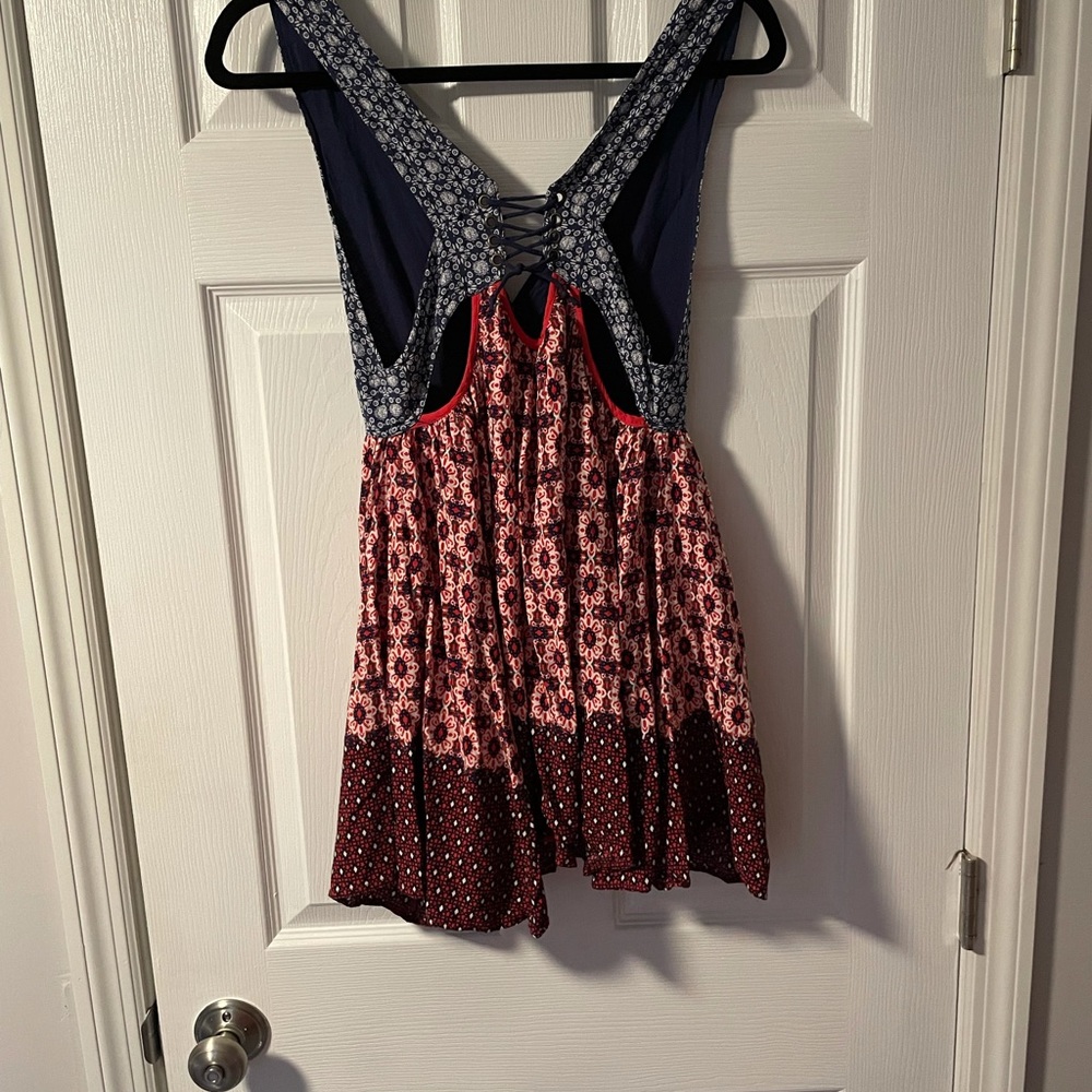 Lulu’s Summer Mini Patchwork Dress - image 2